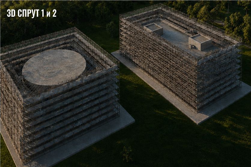 3D-модель СПРУТ 1 и СПРУТ 2