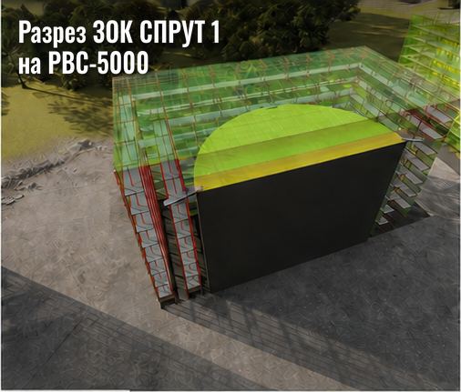Разрез ЗОК СПРУТ 1 на РВС-5000